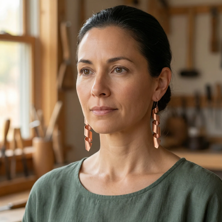 Ronja Kupferohrringe
