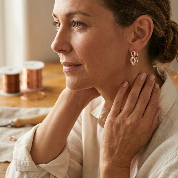 Greta Kupferohrringe